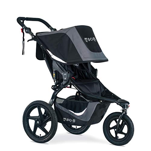 BOB-Gear-Revolution-Flex-30-Jogging-Stroller-Graphite-Black-Smooth-Ride-Suspension-Easy-Fold-Adjustable-Handlebar-NEW-LOGO