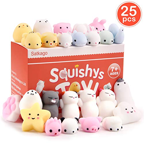 Satkago-25-Pcs-Mini-Mochi-Squishies-Easter-Basket-Stuffers-Gifts-Easter-Egg-Fillers-Toys-Stress-Reliever-Toys-Party-Favors-for-Kids-Boys-Girls