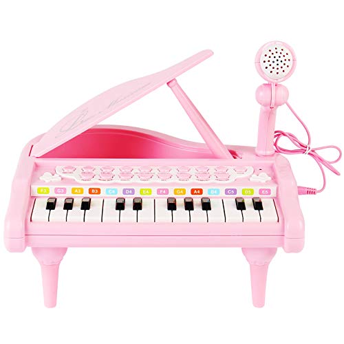 Conomus-Piano-Keyboard-Toy-for-Kids1-2-3-4-Year-Old-Girls-First-Birthday-Gift-24-Keys-Multifunctional-Musical-Electronic-Toy-Piano-for-Toddlers-